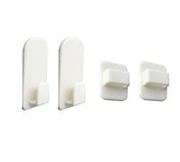 Qsvbeeqj Lot de 4 crochets autocollants pour télécommande