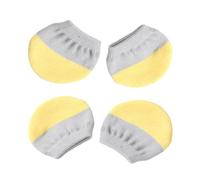 Qsvbeeqj Lot de 4 housses de roue pour valises offrant une protection complète pour les familles et les voyageurs d'affaires, bagages à l'aéroport, jaune, Beauté de masse