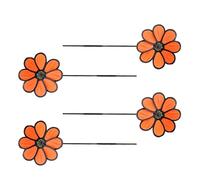 Qsvbeeqj Lot de 4 moulins à vent de fleurs Créatif Effaroucheur d'oiseaux Cour extérieure Moulin à vent Jardin Décoration Enfants Jouets Ornements Protection des oiseaux Spinner