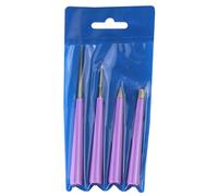 Qsvbeeqj Lot de 4 perles en verre à pointe diamantée - Alésoir - Trou de perle - Outil d'agrandissement - Accessoires de bijoux - Alésoir - Perles à bavures