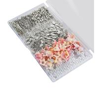 Qsvbeeqj Lot de 50 porte-clés décoratifs en forme d'anges et de perles - Accessoire pour sacs et clés