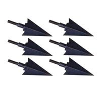 Qsvbeeqj Lot de 6 pointes de flèches traditionnelles à visser pour le tir à l'arc et cibles