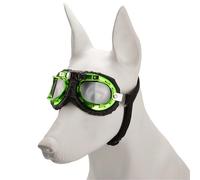 Qsvbeeqj Lunettes de chien Protection des yeux Lunettes de soleil Protection contre le vent Personnalité Chiot Lunettes pour petits chiens médias Lunettes de sécurité flexibles