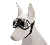 Qsvbeeqj Lunettes de chien Protection des yeux Lunettes de soleil Protection contre le vent Personnalité Chiot Lunettes pour petits chiens médias Lunettes de sécurité flexibles