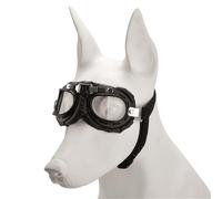 Qsvbeeqj Lunettes de chien Protection des yeux Lunettes de soleil Protection contre le vent Personnalité Chiot Lunettes pour petits chiens médias Lunettes de sécurité flexibles