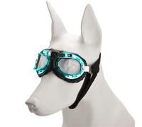 Qsvbeeqj Lunettes de chien Protection des yeux Lunettes de soleil Protection contre le vent Personnalité Chiot Lunettes pour petits chiens médias Lunettes de sécurité flexibles