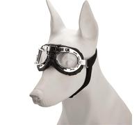 Qsvbeeqj Lunettes de chien Protection des yeux Lunettes de soleil Protection contre le vent Personnalité Chiot Lunettes pour petits chiens médias Lunettes de sécurité flexibles