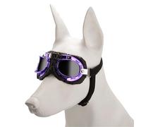 Qsvbeeqj Lunettes de chien Protection des yeux Lunettes de soleil Protection contre le vent Personnalité Chiot Lunettes pour petits chiens médias Lunettes de sécurité flexibles