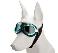 Qsvbeeqj Lunettes de chien Protection des yeux Lunettes de soleil Protection contre le vent Personnalité Chiot Lunettes pour petits chiens médias Lunettes de sécurité flexibles