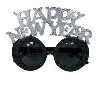 Qsvbeeqj Lunettes Happy New Year pour accessoires de photographie Lunettes de fête pour les fêtes du Nouvel An Noël Mariage Anniversaire Lunettes heureuses