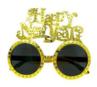 Qsvbeeqj Lunettes Happy New Year pour accessoires de photographie Lunettes de fête pour les fêtes du Nouvel An Noël Mariage Anniversaire Lunettes heureuses
