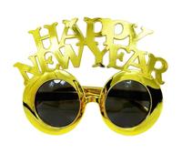 Qsvbeeqj Lunettes Happy New Year pour accessoires de photographie Lunettes de fête pour les fêtes du Nouvel An Noël Mariage Anniversaire Lunettes heureuses