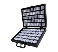 Qsvbeeqj Mallette de rangement pratique en aluminium avec insert en mousse pour une protection sûre des bijoux et un contrôle de voyage. Exposition professionnelle de bijoux, taille unique, comme