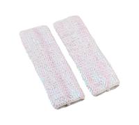 Qsvbeeqj Manchons de bras à paillettes scintillantes pour tenues de festival, pour divers événements et fêtes, blanc, taille unique