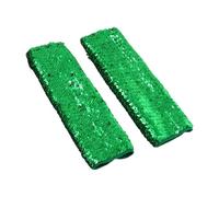 Qsvbeeqj Manchons de bras à paillettes scintillantes pour tenues de festival, pour divers événements et fêtes, Vert, taille unique