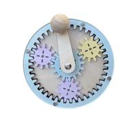 Qsvbeeqj Manivelle créative en bois Planche d'activité Outil d'apprentissage pour l'exploration précoce et le plaisir d'apprendre les sciences et de rassembler