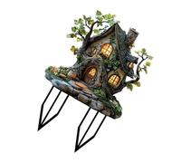 Qsvbeeqj Marqueur d'allées de jardin - Motif écureuil - Pour parterres de fleurs, clôtures - Panneau extérieur décoratif - Imperméable - Paysage - Chemins de jardin - Signe décoratif