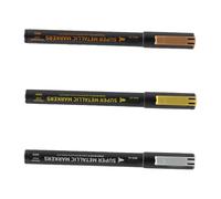 Qsvbeeqj Marqueurs métalliques précis pour les amateurs de modélisme artisanal et les surfaces métalliques - Marqueurs de réparation de rayures