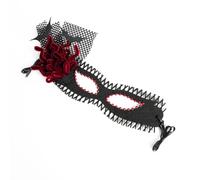 Qsvbeeqj Masque de mascarade pour femme Vénitien Demi-visage Dentelle Halloween Cosplay Fête pour Halloween Carnaval