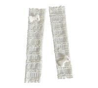 Qsvbeeqj Mitaines longues pour femme - Manches en maille à volants - Mitaines pour Halloween, mariage, bal de fin d'année, Riz et abricot bon, taille unique