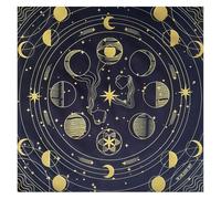 Qsvbeeqj Motif astrologie Nappe en tissu autel carré carte de divin tissu sorcellerie