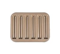 Qsvbeeqj Moule à gâteau réutilisable 6 cavités cylindrique à muffins en acier au carbone moule à pain antiadhésif pour cuisson
