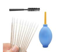 Qsvbeeqj Nettoyage électronique pour haut-parleur de téléphone - Port de charge - Brosses douces - Tampon de précision - Mallette de rangement portable - Haut-parleur - Nettoyeur de trous