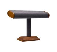 Qsvbeeqj Noyer Faux Suedes Bouchon de Tube Plat Bijoux Accessoires Organisateur Présentoir pour Home Store Salle d'exposition Organisateur de Bijoux Épargne avec base en noyer, taille unique, comme