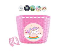 Qsvbeeqj Panier de vélo pour enfant garçon fille guidon avant vélo panier étanche avec sangle de fixation Petit panier de vélo pour adolescent