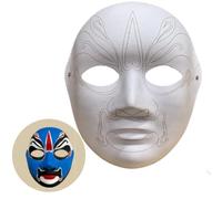 Qsvbeeqj Papier peint pour projets artistiques, théâtre, Halloween, fête masquée, salle de classe, art peint, Xiahou Dun, taille unique