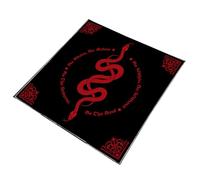 Qsvbeeqj Papillon Fleur Tarot Papier Nappe Méditations Tissu Lecture psychique Tapis Pour Lecteurs Et Travail Énergétique Brodé Tarot Tissu