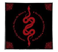 Qsvbeeqj Papillon Fleur Tarot Papier Nappe Méditations Tissu Lecture psychique Tapis Pour Lecteurs Et Travail Énergétique Brodé Tarot Tissu