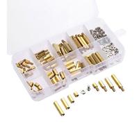 Qsvbeeqj Pattes d'espacement hexagonales en laiton antirouille avec matériel en acier inoxydable pour prototypes techniques techniques de construction Precision situations d'impasse pour le groupe