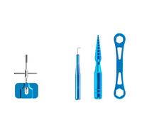 Qsvbeeqj Pêche Roulement à billes Entretien Roulement à rouleaux Aiguille Extracteur de bobines Démontage Wrax Reel Outil de réparation Kit d'accessoires de pêche en plein air