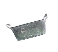 Qsvbeeqj Pelle en métal avec double degré Pots de fleurs en fer Bac en métal pour le rangement des décorations de ferme Organisation Seau décoratif en métal pour plantes