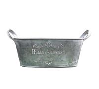 Qsvbeeqj Pelle en métal avec double degré Pots de fleurs en fer Bac en métal pour le rangement des décorations de ferme Organisation Seau décoratif en métal pour plantes