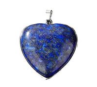 Qsvbeeqj Pendentif goutte d'eau / rectangle / cœur lapis-lazuli avec inclusions dorées Accessoires de bijoux faits à la main Pendentif confortable pour l'usure quotidienne, Einheitsgröße, Comme décrit