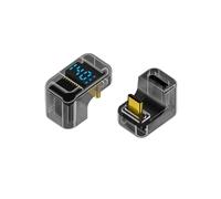 Qsvbeeqj Petit adaptateur USB C vers USB avec indicateurs numériques pivotant à 180° - Haute compatibilité avec l'alimentation