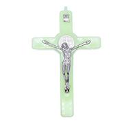 Qsvbeeqj Petit pendentif en forme de croix avec inscription « Christ For Cross Glow »