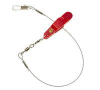 Qsvbeeqj Pince de ligne de pêche réglable de tension pour la ligne de pêche, pince de ligne de pêche, clip de déverrouillage avec corde métallique, accessoires