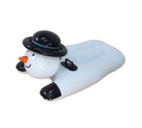 Qsvbeeqj Planche de ski gonflable Snowboard Luge à neige pliable pour adultes et enfants Luge à neige gonflable avec double