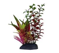 Qsvbeeqj Plante aquatique artificielle verte pour aquarium, paysage, décoration d'intérieur, décoration de simulation, plante d'eau douce vivante, flottante, réaliste, petite taille