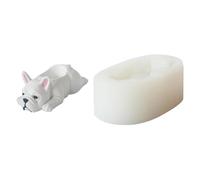 Qsvbeeqj Planteur Succulent Silicone Mignon Chien Pots de Fleurs Résine Moules Savon Moule en Argile Béton Bougeoir Fonte Moules