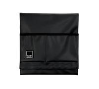 Qsvbeeqj Plateau pour ordinateur portable pour voyage à accrocher aux valises, bureau portable en cuir PU pour bureau, collations, salle à manger, bureau pliable détachable pour bagages