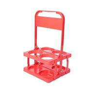 Qsvbeeqj Porte-boissons ergonomique pliable avec 4 bouteilles de boissons haute résistance pour le camping, les voyages et les fêtes, support de bière manuel avec poignée ergonomique