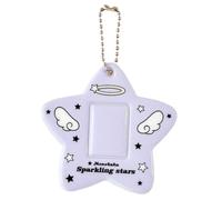 Qsvbeeqj Porte-cartes en PVC avec motif d'étoile pour l'événement - Manchons décoratifs pour photos - Offre une protection sûre pour vos cartes à l'école ou au bureau, a