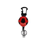 Qsvbeeqj Porte-clés antivol en plein air outil rétractable tirette badges porte-boucle en acier chaîne durable extérieur rétractable porte-clés