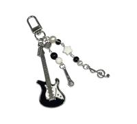 Qsvbeeqj Porte-clés délicat sur le thème de la guitare pour femme - Ornement de sac à la mode - Dragonne de téléphone - Accessoire pratique en métal, Verrouillage