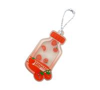 Qsvbeeqj Porte-clés en forme de bouteille de boisson pour femme - Esthétique - Pour sacs à main et sacs à dos - Accessoires pour sacs à main, Tomates rouges