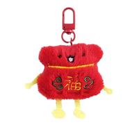 Qsvbeeqj Porte-clés en peluche douce Orament Porte-clé portable pour filles garçons Sac serpent amusant Culture magique Cadeau du Nouvel An chinois Cadeau du Nouvel An chinois Cadeau de Nouvel An, M